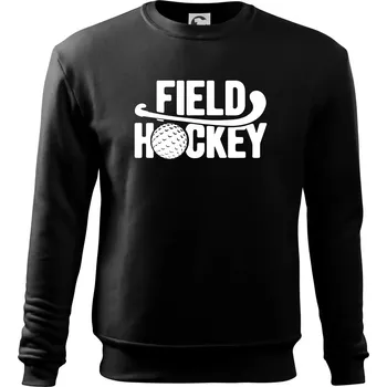 Chlapecké tričko Field hockey míček a nápis - Mikina Essential dětská - 158 cm/12 let ( Černá )