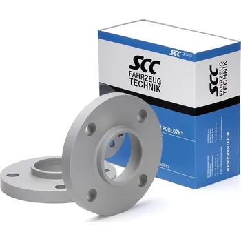 Tuning Rozšiřovací podložky SCC 10mm 4/100 - 56,1 mm, 12144E elox šedé