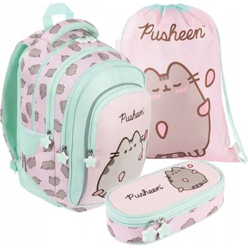 Dívčí Školní batoh Pusheen Pink SET