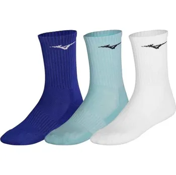 Pánské ponožky Ponožky Mizuno Training 3P Socks Velikost: XL modrá/bílá/sv.zelená
