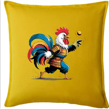 Polštář Petanque kohout - Polštář 50x50 - 50x50 - Pouze potah ( Žlutá )
