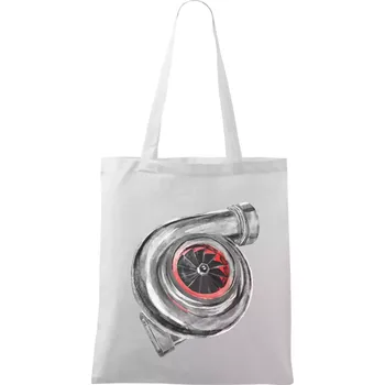 Turbo olejomalba - Taška bavlněná - 42 x 38 cm ( Bílá )