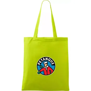 Petanque ikonka - Taška bavlněná - 42 x 38 cm ( Limetková )