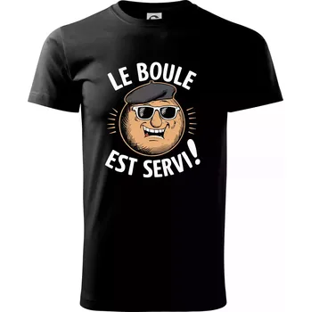 Le boule est servi! - Triko extra velké (5-8XL) - 8XL ( Černá )