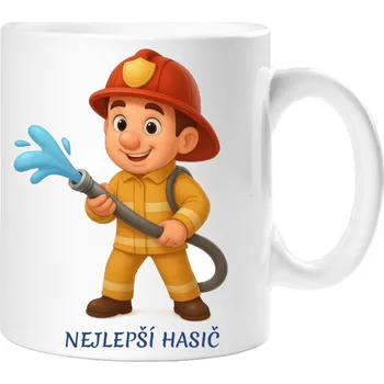 Dárkový hrnek pro hasiče - Hrneček nejlepší hasič - 330 ml
