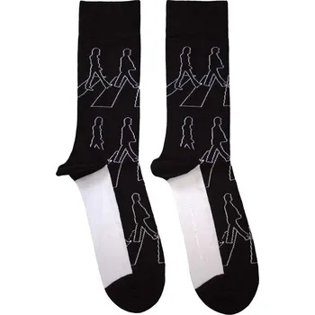 Pánské ponožky The Beatles Ponožky Abbey Road Outlines Black 40-45