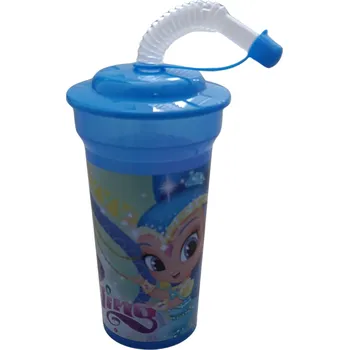 Euroswan Kelímek s brčkem TŘPYTKA A SVĚTLA 430 ml