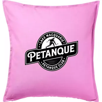 Polštář Petanque club lake - Polštář 50x50 - 50x50 - Pouze potah ( Růžová )