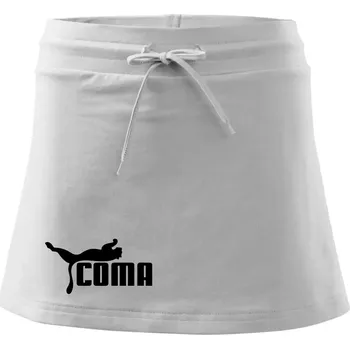 Dámská sukně Coma parodie - Sportovní sukně - two in one - XS ( Bílá )
