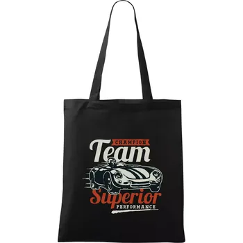 Nákupní taška Superior performance team - Taška bavlněná - 42 x 38 cm ( Černá )