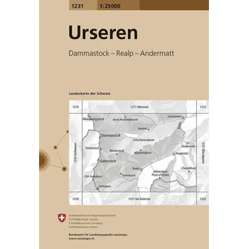 Swisstopo 1 : 25 000 Urseren