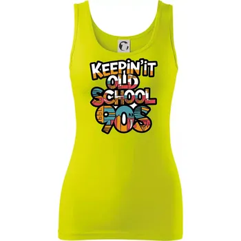 Dámské tričko KEEPIN'IT Old School 90s - Dámské tílko - L ( Limetková )
