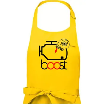 Kuchyňská zástěra Boost - Dámská zástěra na vaření - Univerzální velikost ( Žlutá )