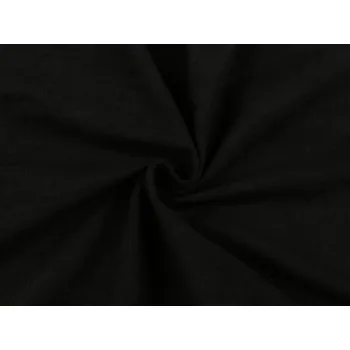 Úplet / imitace broušené kůže, barva 11 černá