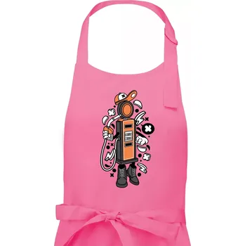 Kuchyňská zástěra Tankman - Dámská zástěra na vaření - Univerzální velikost ( Růžová )