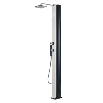 Zahradní sprcha Hanscraft Solární sprcha BORA s ruční sprchou (antracit / imitace bílého dřeva)