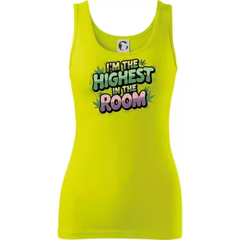 Marihuana - Iam the highest in the room - Dámské tílko - XL ( Limetková )