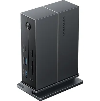 USB hub Vention 14-in-1 Thunderbolt 4 Docking Station 8K 40Gbps Gray Aluminum Alloy Type