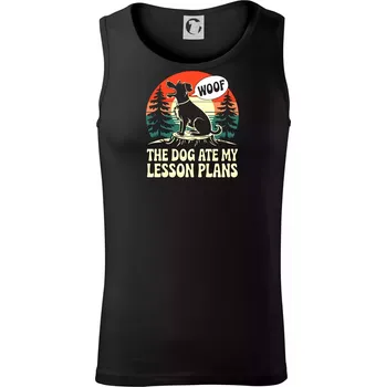 Pánské termoprádlo The Dog Ate My Lesson Plans - Tílko pánské Core - M ( Černá )