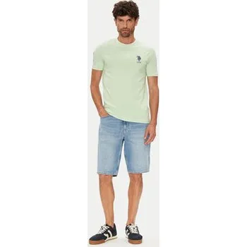 Pánské tričko U.S. Polo Assn. T-Shirt MUP3311 Zelená Slim Fit L