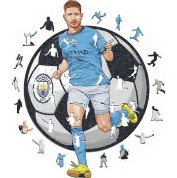 MANCHESTER CITY FC Dřevěné puzzle Kevin De Bruyne, Manchester City FC, 150 ks