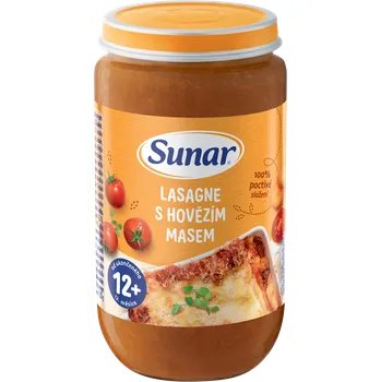 Sunar příkrm lasagne s hovězím masem 12m+