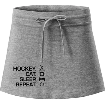 Dámská sukně Pozemní hokej eat sleep repeat - Sportovní sukně - two in one - XS ( Tmavě šedý melír )