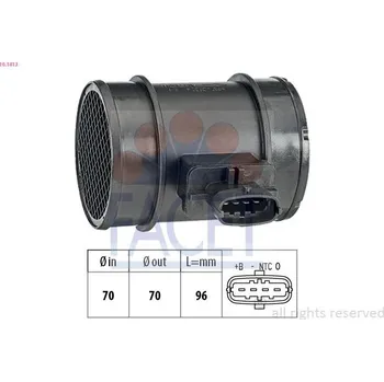 Čidlo automobilu Snímač množství protékajícího vzduchu FACET 10.1413