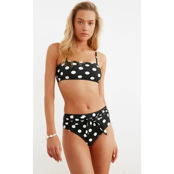 Dámské plavky Dámské plavky spodní díl Trendyol Polka-esque Trendyol černá 1476059