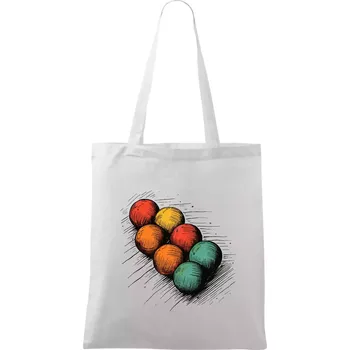 Petanque koule kresba - Taška bavlněná - 42 x 38 cm ( Bílá )