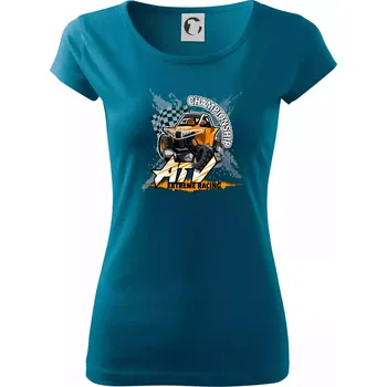 Dámské oblečení ATV extreme championship - Dámské triko Pure - M ( Petrolejová )