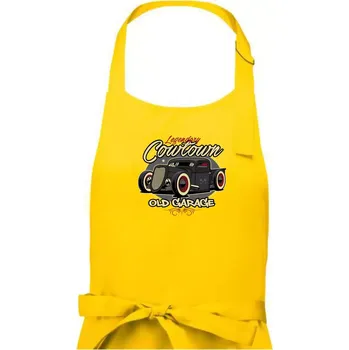 Kuchyňská zástěra Legendary old car - Pánská zástěra na vaření - Univerzální velikost ( Žlutá )