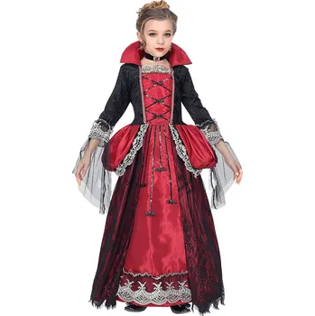 Karnevalový kostým Dívčí kostým (šaty) upírka - Pro věk 4-5 let