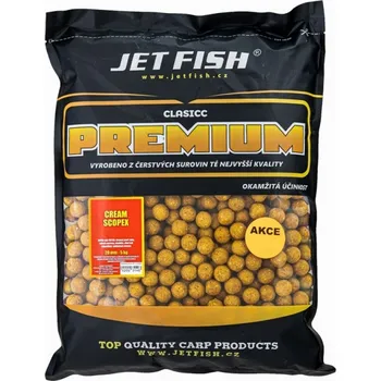 Boilies JET FISH - Boilie PREMIUM CLASSIC 5kg 20mm - Cream/scopex