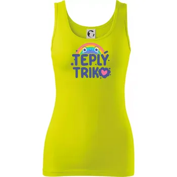 Teplý triko - Dámské tílko - XS ( Limetková )