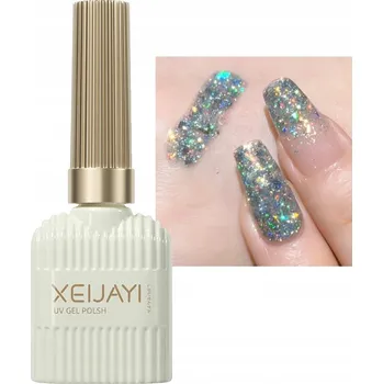 Přípravek na nehty Gel UV LED Lak na nehty Perleťový Třpytivý Soak off 15ml #12