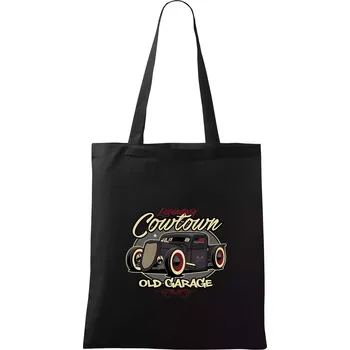 Nákupní taška Legendary old car - Taška bavlněná - 42 x 38 cm ( Černá )