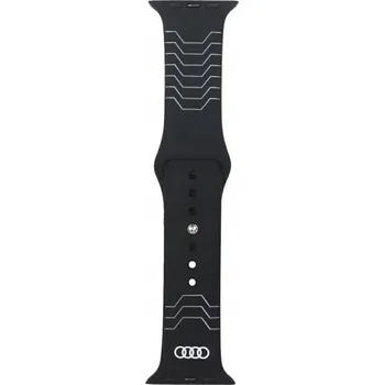 Řemínek na hodinky Černý řemínek Audi pro Apple Watch 0mm