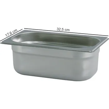 Nádoba na pečení TOMGAST | Gastronádoba PROFI velikost GN 1/3, výška 10 cm (Gastronádoba GN 1/3 - hloubka 10 cm)