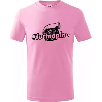 Chlapecké tričko Furt naplno - Tričko dětské bavlněné - 158 cm/12 let ( Růžová )