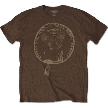 Pánské tričko Neil Young Tričko Tour '76 Seal Unisex Brown XL