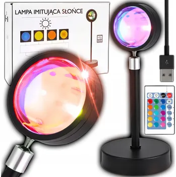 Lampička Lampička Projektor Západ Slunce Lampa Noční Východ Imitace Slunce LED