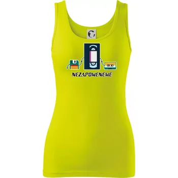 Dámské tričko Nikdy nezapomeneme 90s - Dámské tílko - XL ( Limetková )