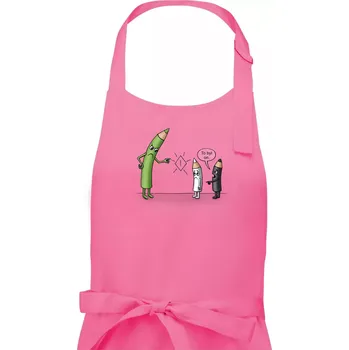 Kuchyňská zástěra Pastelky - kdo to byl? (Hana-creative) - Dámská zástěra na vaření - Univerzální velikost ( Růžová )