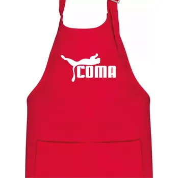 Kuchyňská zástěra Coma parodie - Dětská zástěra na vaření - Univerzální velikost ( Červená )
