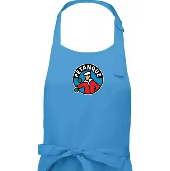 Kuchyňská zástěra Petanque ikonka - Dámská zástěra na vaření - Univerzální velikost ( Světlý tyrkys )
