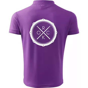 Pánská košile Paličky bicí ROCK - Polokošile pánská Pique Polo 203 - XL ( Fialová )