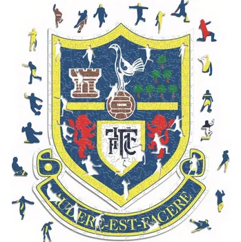 TOTTENHAM HOTSPUR FC Dřevěné puzzle Tottenham Hotspur FC, Retro znak, 150 ks