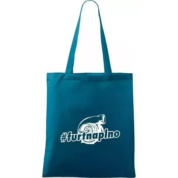 Furt naplno - Taška bavlněná - 42 x 38 cm ( Petrolejová )