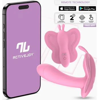 Vibrátor InToYou App Series Wingy Butterfly Vibrator with App Pink